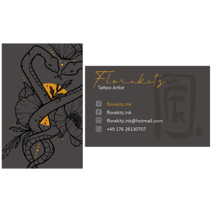 Visitenkartendesign &amp; Bestellung. 2024 design of businesscards &amp; ordering process. 2024